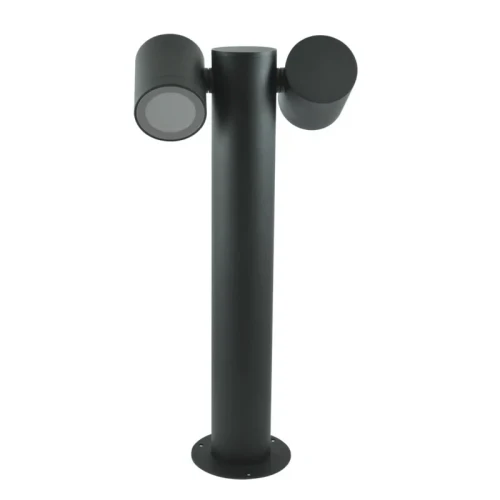 Lampa ogrodowa stojąca słupek PINO 2xGU10 44 cm czarny - Goldlux 311603