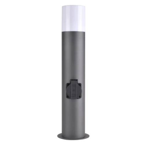 Lampa ogrodowa słupek DALLAS E27 44cm grafit z gniazdem - Goldlux 315991