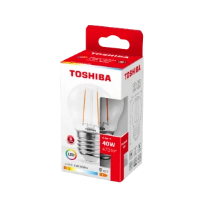 Żarówka dekoracyjna LED KULKA E27 filament 4,5W biała (ww) - Toshiba