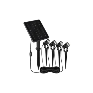 Reflektor solarny ogrodowy 4 szt. LED wbijany 
