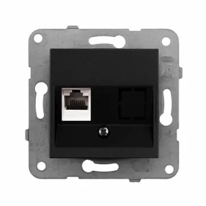 Panasonic Novella Gniazdo komputerowe pojedyncze RJ45 kat 5e czarny - 92105532M