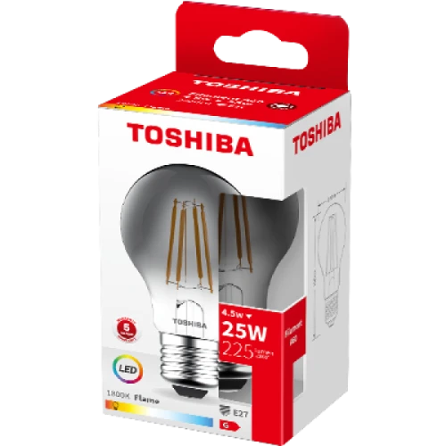 Żarówka LED filament E27 A60 4,5W 1800K smoky dymniona - Toshiba 00172720