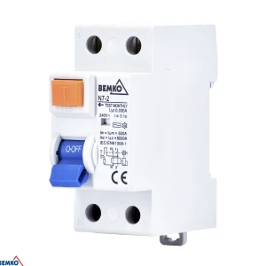 Wyłącznik różnicowoprądowy AC 2P 40A 30mA - Bemko A05-N7-2-40-030