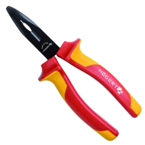 Szczypce wydłużone wygięte 200mm 1000V VDE