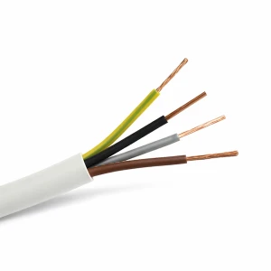 Przewód instalacyjny OMY 4x0,75 biały (H03VV-F) 300/300V