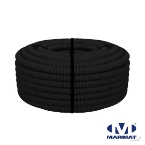 Rura karbowana peszel fi 16 750N bez pilota czarna UV 10 m