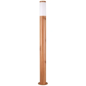 Lampa ogrodowa słupek LIVIA 100 cm drewno  - Goldlux 338099