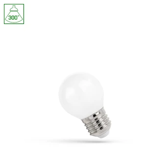 Żarówka LED KULKA E27 COG 1W ciepła biała - WOJ+14585