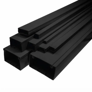 Listwa instalacyjna kanał kablowy, korytko 40x25 czarny mat 2m - Tadpol