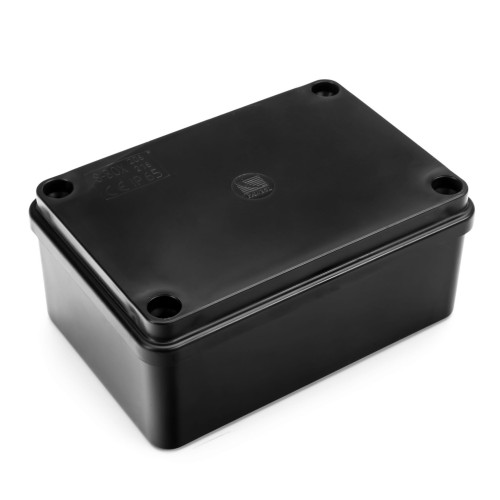 Puszka natynkowa 120x80x50 bez dławików IP65 czarna - S-BOX216C