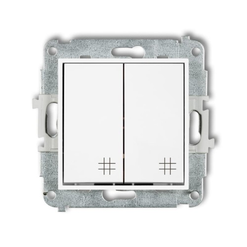 Karlik MINI Łącznik krzyżowy podwójny biały - MWP-66