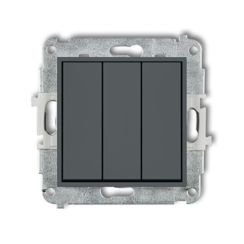 Karlik MINI Łącznik potrójny grafit mat - 28MWP-7