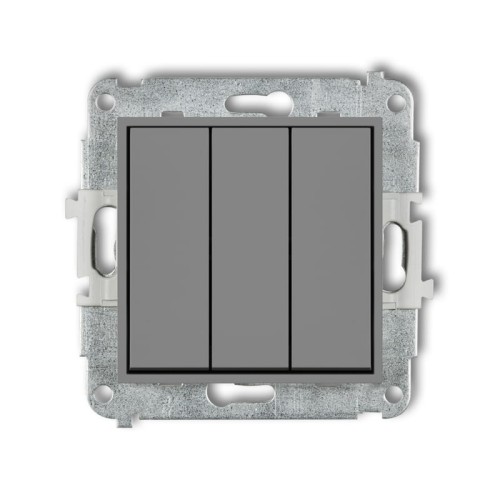 Karlik MINI Łącznik potrójny szary mat - 27MWP-7