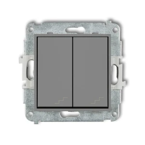 Karlik MINI Łącznik schodowy podwójny szary mat - 27MWP-33