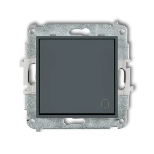 Karlik MINI Łącznik przycisk dzwonek grafit mat - 28MWP-4