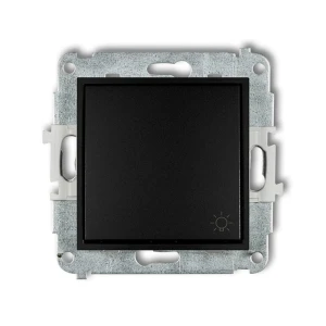 Karlik MINI Łącznik przycisk światło czarny mat - 12MWP-5