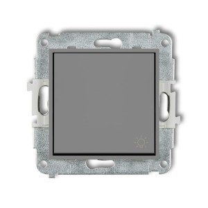 Karlik MINI Łącznik przycisk światło szary mat - 27MWP-5