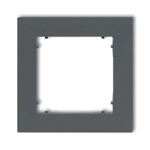 Karlik MINI Ramka pojedyncza grafit  mat - 28MR-1