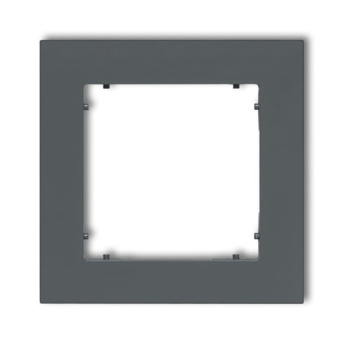 Karlik MINI Ramka pojedyncza grafit  mat - 28MR-1
