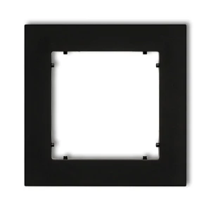 Karlik MINI Ramka pojedyncza czarny mat - 12MR-1