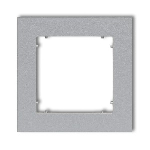 Karlik MINI Ramka pojedyncza srebrny metalik - 7MR-1