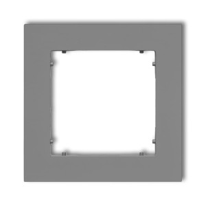 Karlik MINI Ramka pojedyncza szary mat - 27MR-1