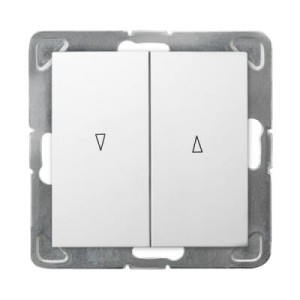 Ospel Impresja biały łącznik żaluzjowy z blokadą mechaniczną - ŁP-7YB/M/00