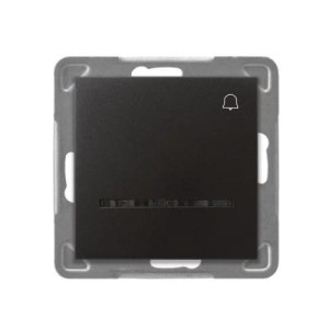 Ospel Impresja antracyt łącznik dzwonek z podświetleniem - ŁP-6YS/M/50