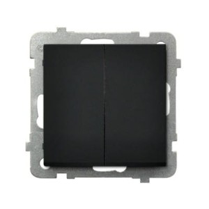 Ospel Sonata czarny łącznik podwójny - ŁP-2R/M/33