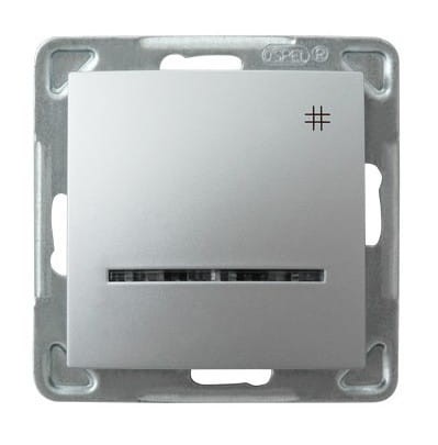 Ospel Impresja srebrny łącznik krzyżowy z podświetleniem - ŁP-4YS/M/18