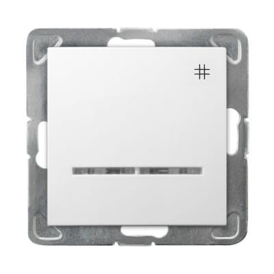 Ospel Impresja biały łącznik krzyżowy z podświetleniem – ŁP-4YS/M/00