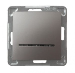 Ospel Impresja tytan łącznik pojedynczy z podświetleniem - ŁP-1YS/M/23