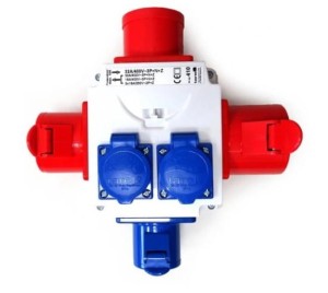 Rozgałęźnik trójnik siłowy 32A/5, 16/5, 3x230v - Tarel 410