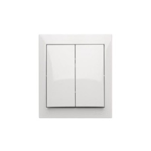 AQUACLICK wyłącznik podwójny biały - ACW5/11