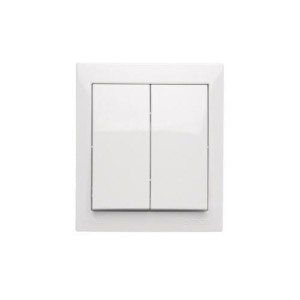 AQUACLICK Łącznik podwójny z podświetleniem biały - ACW5L/11