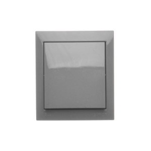 AQUACLICK Łącznik przycisk zwierny bez piktogramu szary - ACP1/18