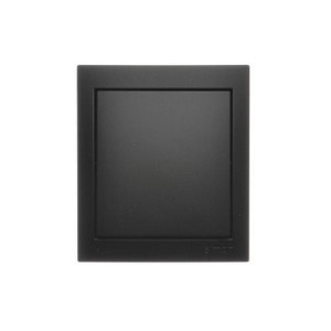 AQUACLICK Łącznik przycisk zwierny bez piktogramu czarny - ACP1/49