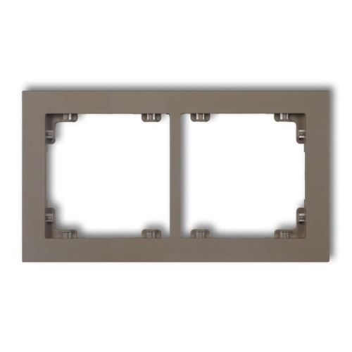 Karlik Deco Ramka podwójna czekoladowy - 49DR-2