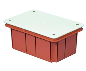 Puszka podtynkowa 153x98x70 ze śrubami biała - Pawbol OL10003