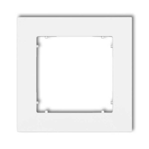 Karlik MINI Ramka pojedyncza biały mat - 25MR-1