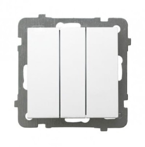 Ospel As  biały łącznik potrójny - ŁP-13G/M/00