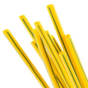 Rurka termokurczliwa 25,4/12,7 żółto-zielona 1m