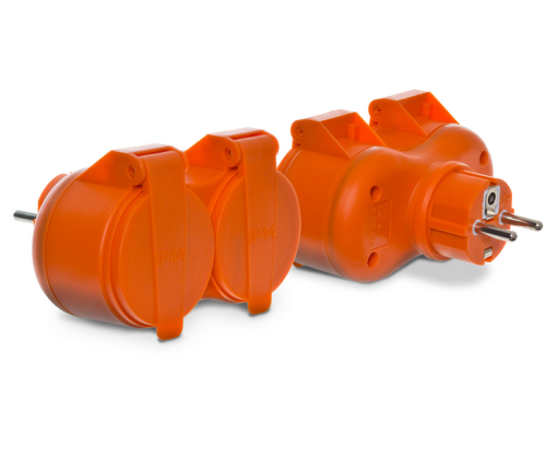 Rozgałęźnik gniazdo podwójne hermetyczne 16A 250V IP44 - Plastrol W-97745