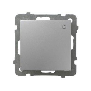 Ospel As  srebrny łącznik zwierny światło - ŁP-5G/M/18