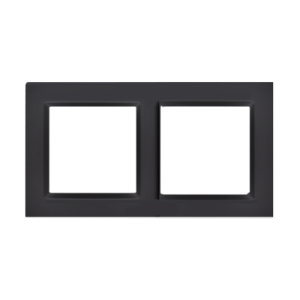 Simon 10 Ramka podwójna czarna - CR2/49