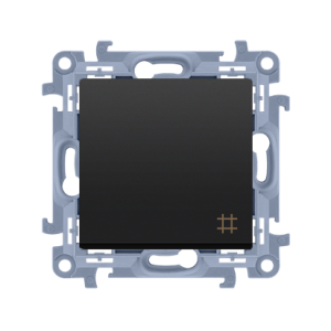Simon 10 Łącznik krzyżowy czarny - CW7.01/49