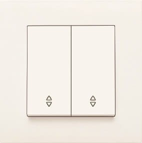 Panasonic Karre Łącznik schodowy podwójny biały - 90963617