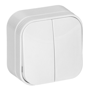 Orno ToDo Łącznik podwójny natynkowy biały - OR-OE-7201/W