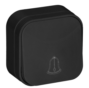 Orno ToDo Przycisk dzwonek natynkowy czarny - OR-OE-7204/B