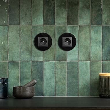 Karlik ICON Łącznik pojedynczy czarny mat - 12IWP-1